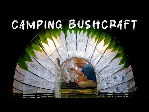 Build Unique and Amazing Shelter in Heavy Rain, Warm and Cozy