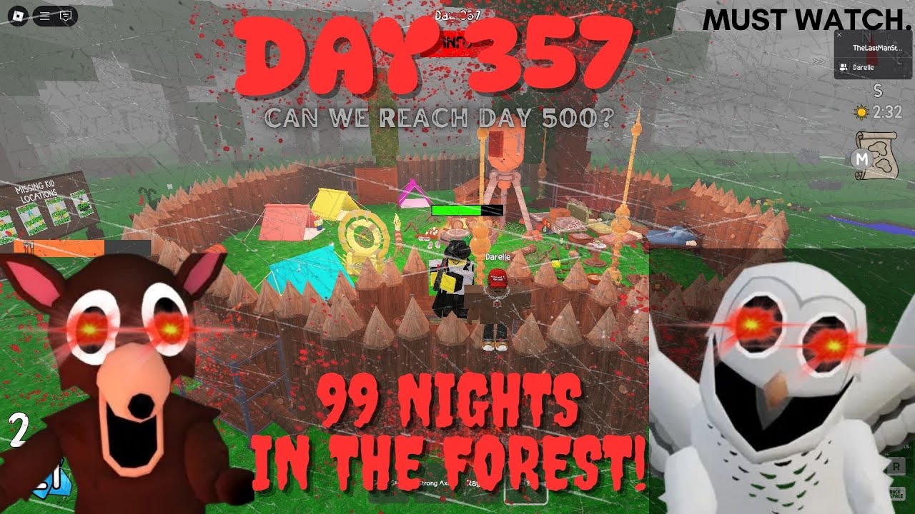 357 Days of Madness in the Forest 🌲💀| Can We Reach Day 500? (Roblox Horror Game)