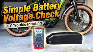 eBike Battery Voltage Check 36V 48V | Is Your Battery Healthy?