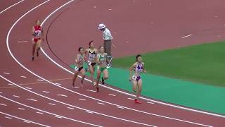 20180916福岡県高校新人陸上 女子4x400mリレー決勝