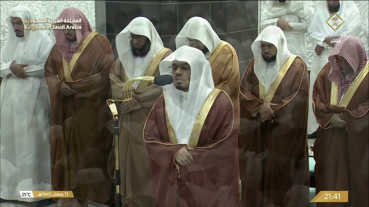 صلاة التراويح للشيخ ياسر الدوسري ليلة 14 رمضان 1445هـ - التسليمتان الأخيرتان