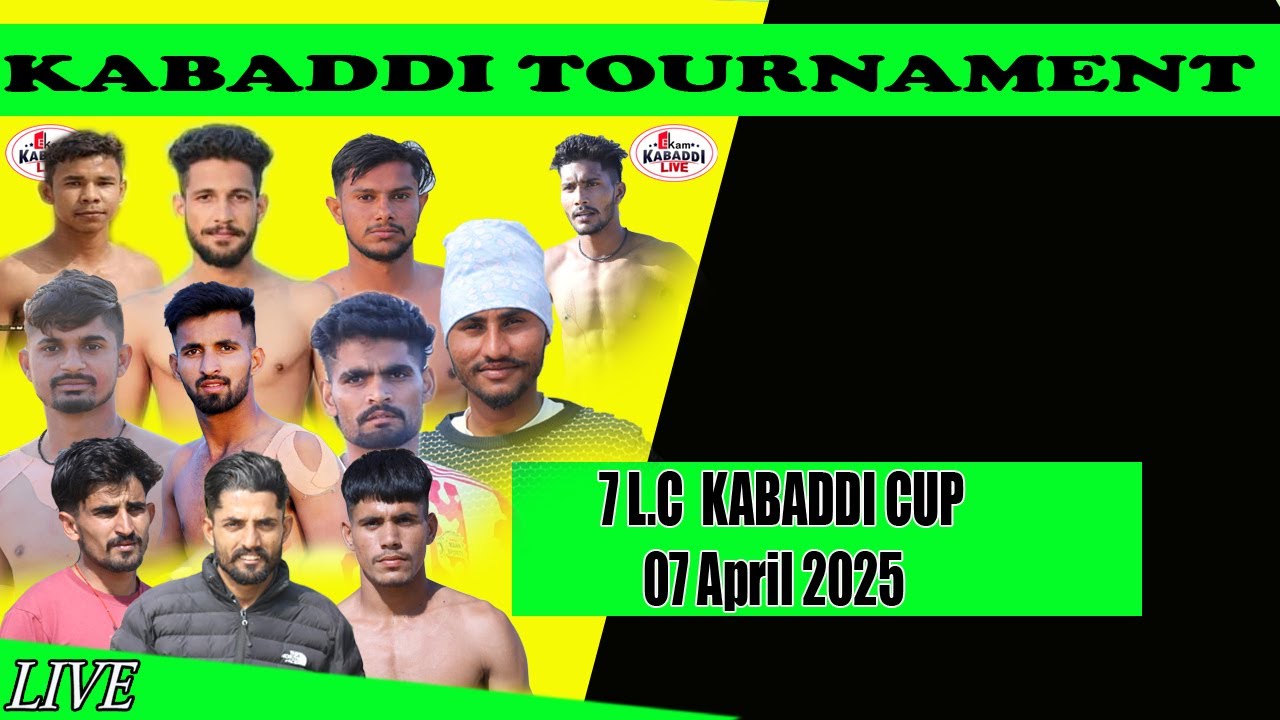 🔴 [LIVE] 7 L.C [JAITSAR] SRI GANGANAGAR [RAJSTHAN] KABADDI TOORNAMENT 50 K.G & 60 K.G [7 APRIL 2025]