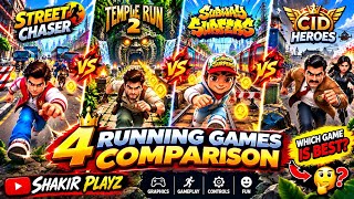 4 RUNNING GAMES Comparison 🔥 Which One Is Best? | Street Chaser vs Temple Run 2 vs Subway Surfers screenshot 2