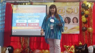 Orientation At AMA COMPUTER LEARNING CENTER