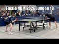 Finale NDM 2026 Jungen 19 J Zhang HaTTV Vs L Jalaß TTVSH Full Match