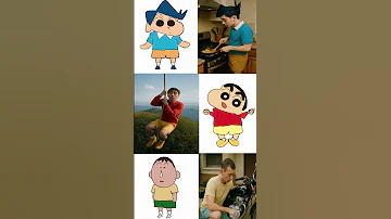 Crayon Shin Chan Real Life Shin Hiroshi Misae Nene Kazama Himawari Nohara Shorts Shinchan 