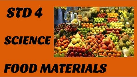 4th std SCIENCE class 4 | FOOD MATERIALS online school online classes e learning education tamil