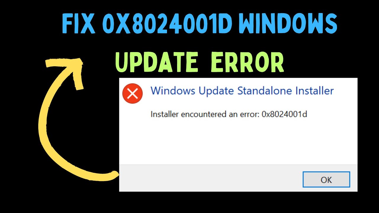 How to Fix 0x8024001D Windows Update Error on Windows 11 - YouTube