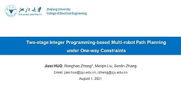 Two-stage Integer Programming-based Multi-robot Path Planning under One-way Constraints