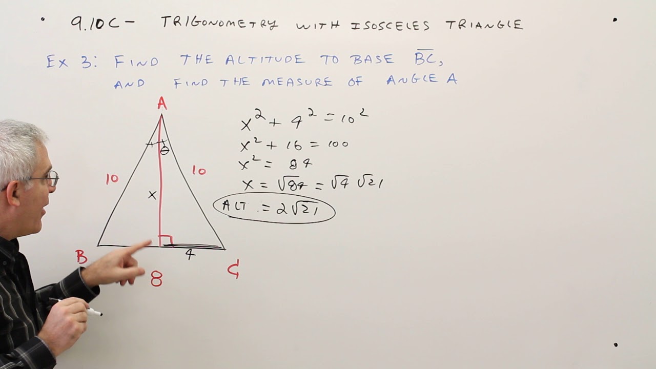 9.10CTrigonometry With Isosceles Triangle YouTube