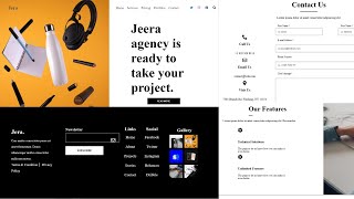 Full website landing page design | Html CSS & Pure JavaScript