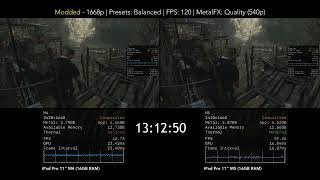 Resident Evil 4 1 Hour Throttle Test - iPad Pro M5 vs iPad Pro M4 screenshot 2