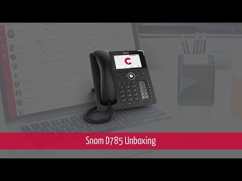 Introducing the new Snom D785 VoIP desktop phone [english] - YouTube