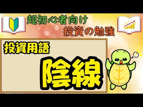 【超投資初心者向け】投資用語　陰線