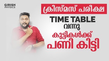 Plus One | Plus Two | Time Table വന്നു | കുട്ടികൾക്ക് പണി കിട്ടി | Christmas Exam | X