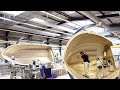 Inside super luxurious boat and yacht factory  manufacturing process from start to finish