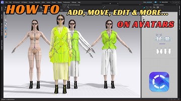 How to Add and Move Multiple Avatars in CLO3D (I
