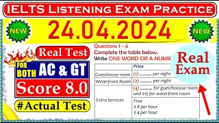 IELTS LISTENING PRACTICE TEST 2024 WITH ANSWERS | 24.04.2024