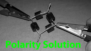 Polarity Solution to use Bridge diode