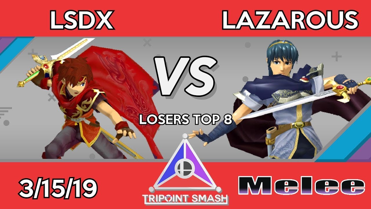 Tripoint Smash 52 - Losers Top 8 - LSDX (Roy) Vs. Lazarous (Marth) - YouTube