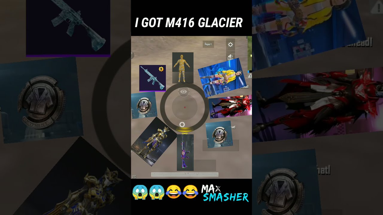 How to get M416 Glacier skin for free In BGMI/PUBG 😂 Max Smasher