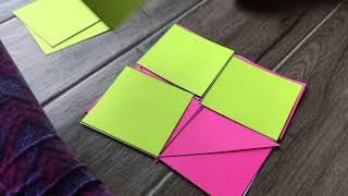 Cover It Up! Fractions With Area Models Task - What Taliah did with triangles to cover the square