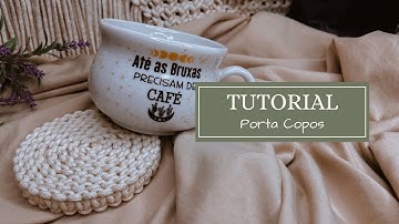 DIY PORTA COPOS EM MACRAME - TUTORIAL SÚPER FÁCIL E RÁPIDO PARA INICIANTES | VIAJ’ARTE MACRAMÊ