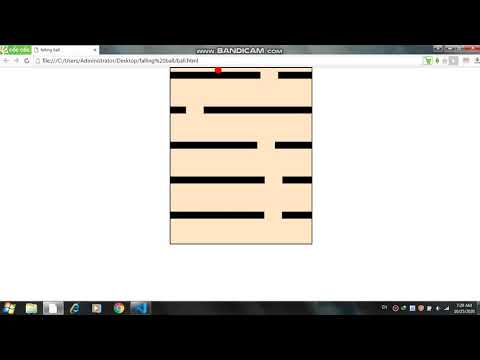 code of falling-ball game