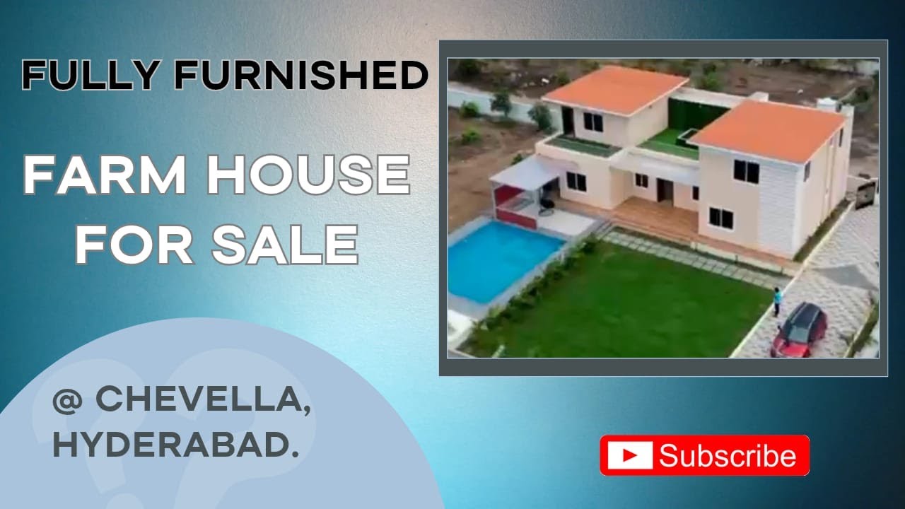 Fully Furnished 1000 Sq.yrds Land Farm House For Sale in Chevella, Hyderabad | Farm Houses For Sale.