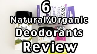 6 Natural Organic Deodorants Review