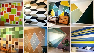 Easy Paint Designs for Walls || Best Geometric Wall Art Paint Ideas || Home interior