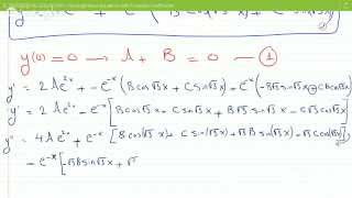 Solution of a third order homogeneous differential equation with constant coefficients