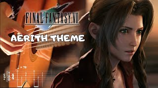 【FF7重製版】最動人神曲：艾莉絲主題曲 Aerith's Theme | 指彈吉他演奏 (附譜 TAB)