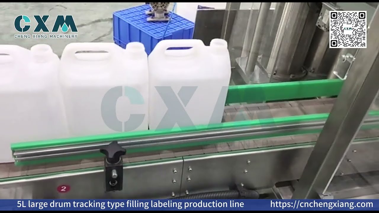 Industrial 5L Drum Filling & Labeling Line for Detergent & Chemicals