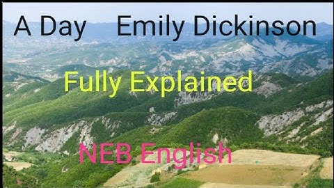 #literature #NEBEnglish exercise of a day poem||question and answer of a day by Emily Dickinson|12