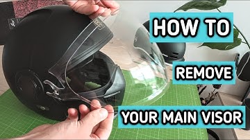 How to remove full face helmet visor of Noblemantech TK 02 or most full face helmets