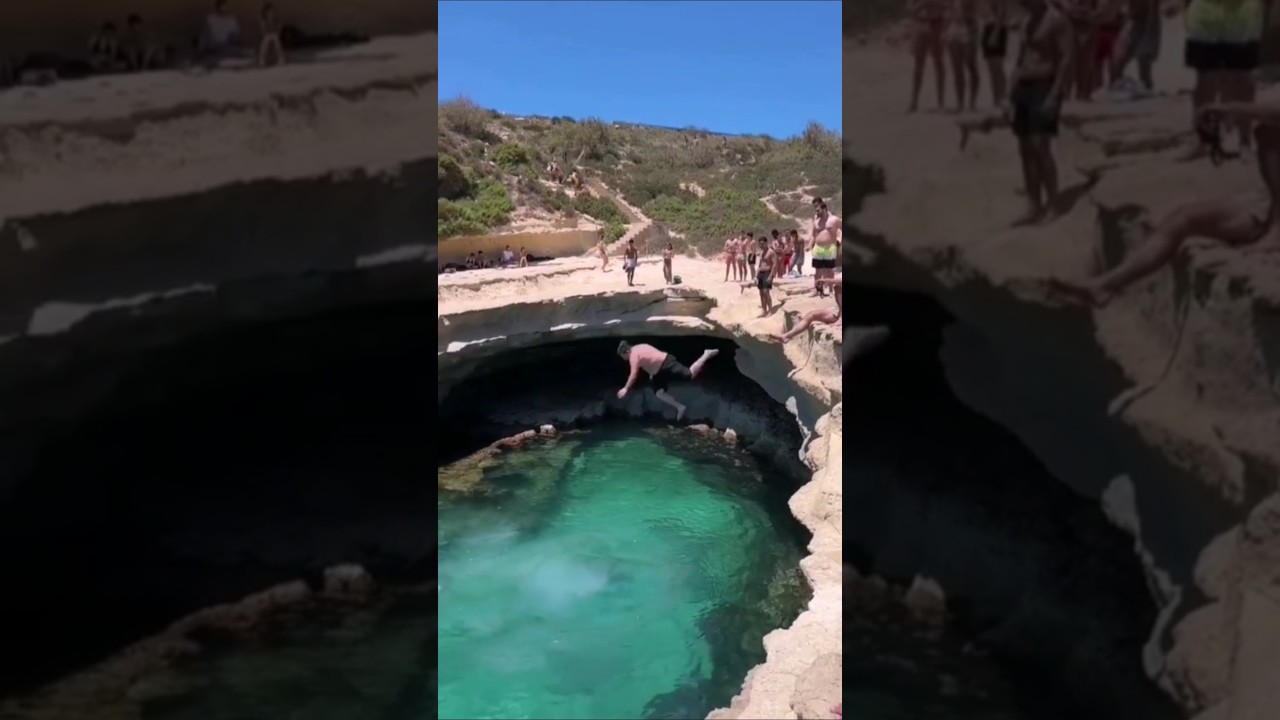 Jumping into paradise: Exploring Malta's Stunning St. Peter's Pool!