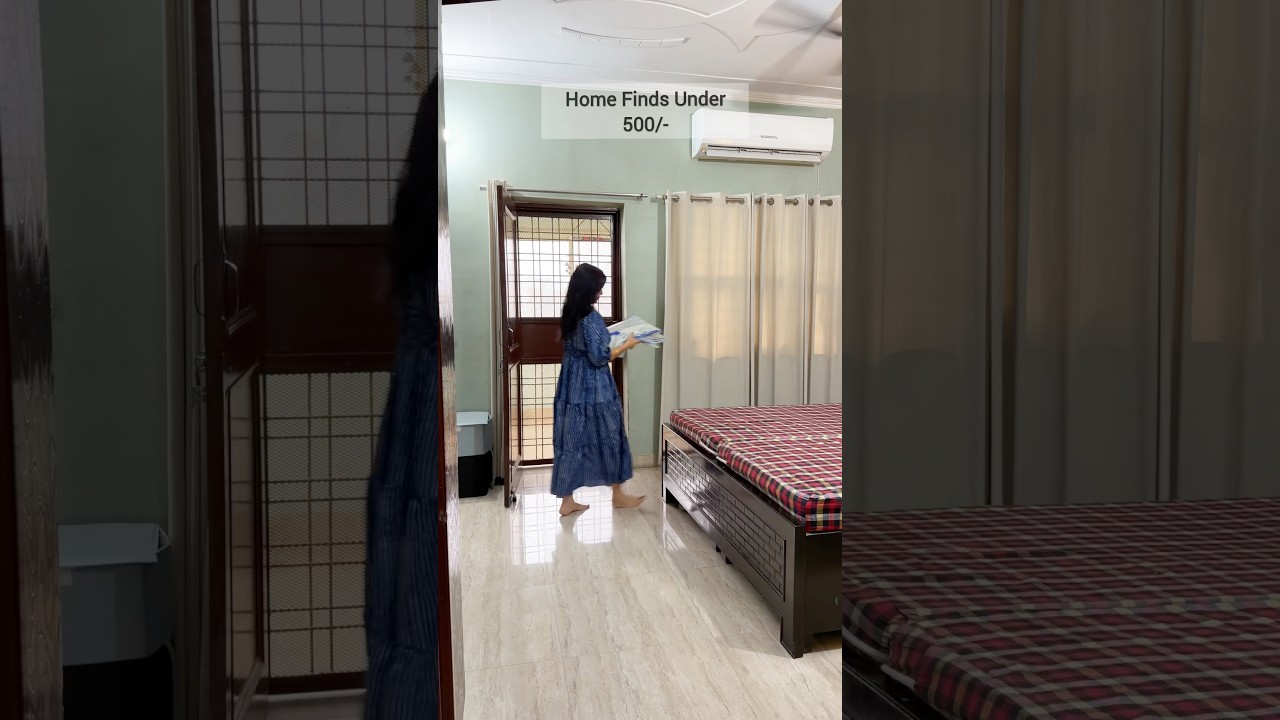 Home Finds under 500/- #homeorganization #cottonbedsheet #homedecor #homeorganization