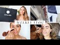 LUXURY SHOPPING, MY CURRENT MAKEUP ROUTINE & AN UNBOXING! VLOG | Kate Hutchins