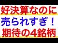 【売られ過ぎ】過去最高決算なのに株価暴落している銘柄４選！