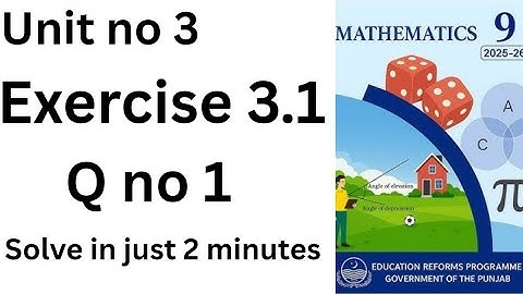 Class 9 maths chapter 3 ex 3.1 | Class 9 maths chapter 3.1 English medium | exercise 3.1 Q no 1