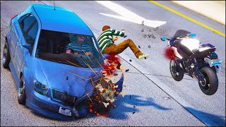 GTA 5 Crazy Motorcycle Crashes Episode 01 (Euphoria Physics Showcase) screenshot 4