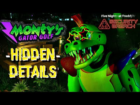 MONTY GOLF - FNAF's Most UNIQUE Location! - ALL HIDDEN DETAILS! - FNAF Security Breach