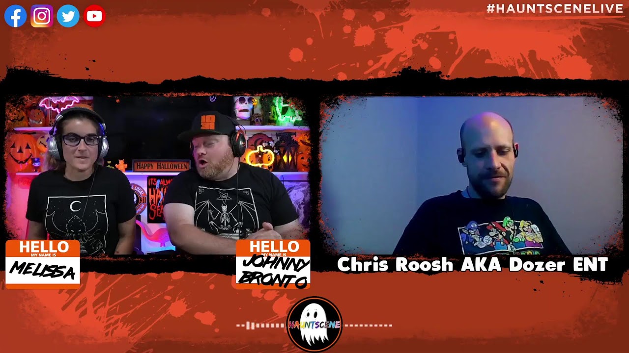 HauntScene LIVE!  Chris Roosh AKA Dozer ENT!