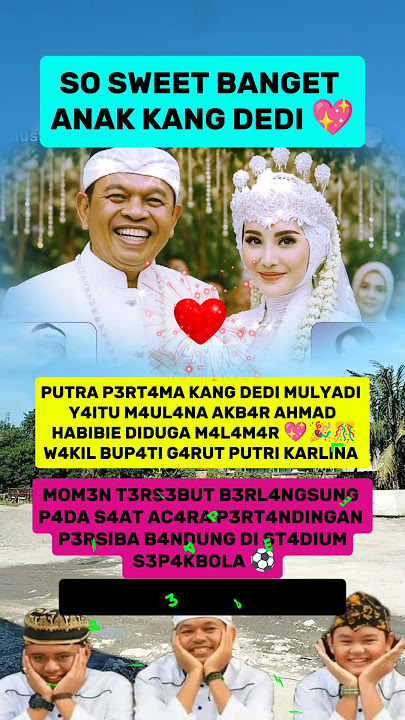SO SWEET B4NG3T TERNYATA ANAK KANG DEDI MULYADI 💖 #kangdedymulyadi #beritaterkini #kdmsociety #news