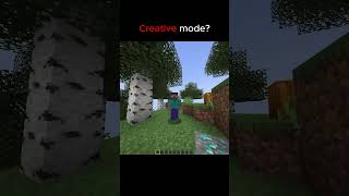 What creative mode? #minecraft #shortvideo