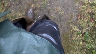 Rainy day adventure in waders and rain gear 9