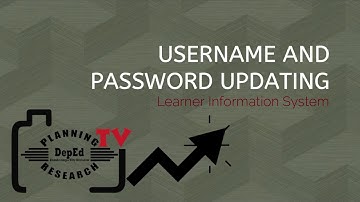 How to Update Username and Password in the LIS (Learner Information System)