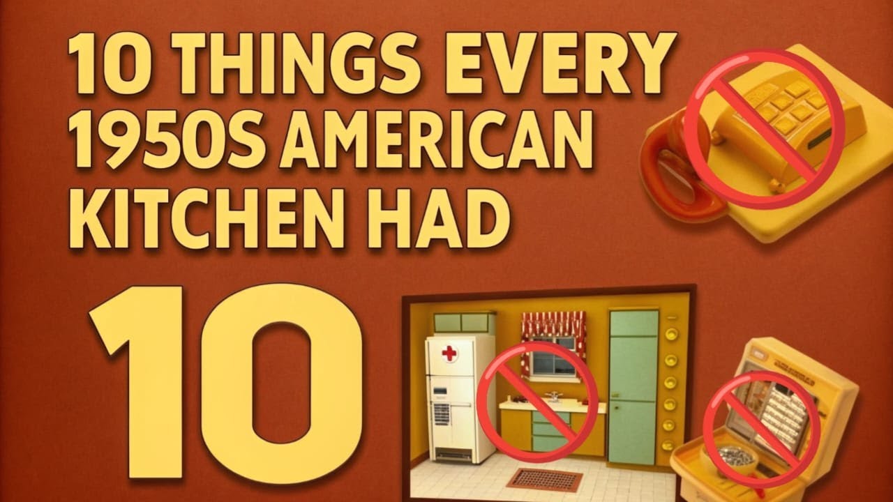 10 Things Every 1950s USA Kitchen Had | Nostalgic American Life (Full Video in English)