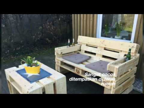 Ternyata, Meja kursi yang Terbuat dari Kayu Palet ini... - YouTube